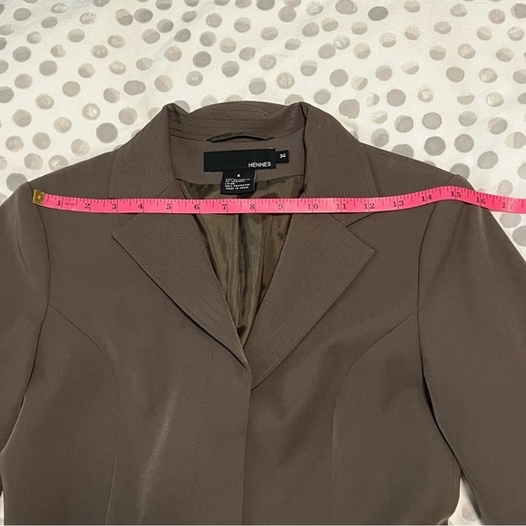 H&M Women’s Polyester Button Down Khaki Green Overcoat Size 4 - Picture 10 of 14